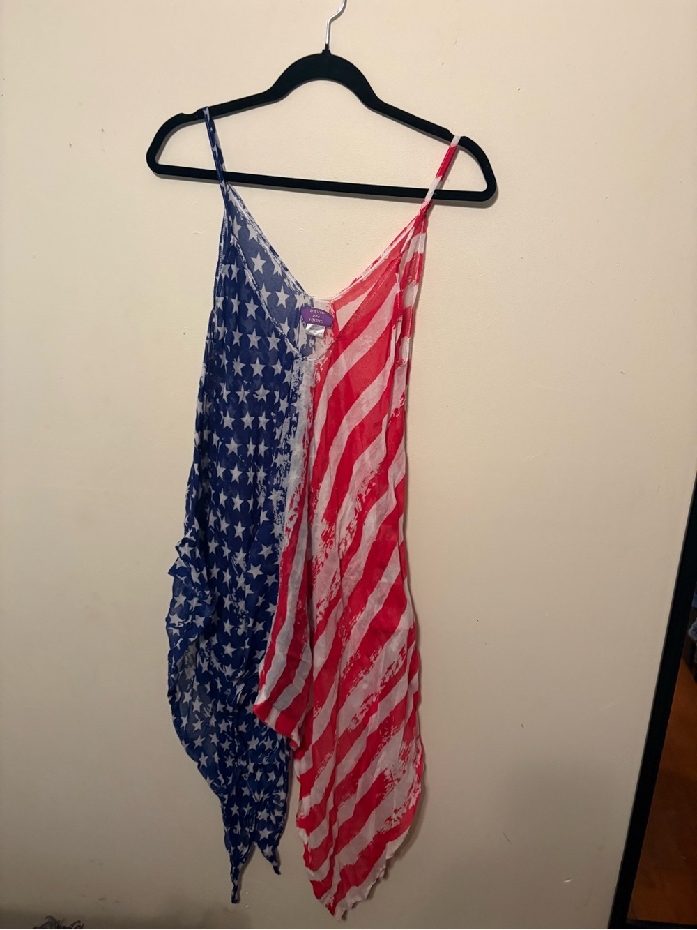 American Flag Swim Cover Up